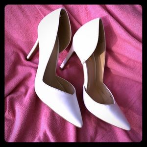 Cute white heels.